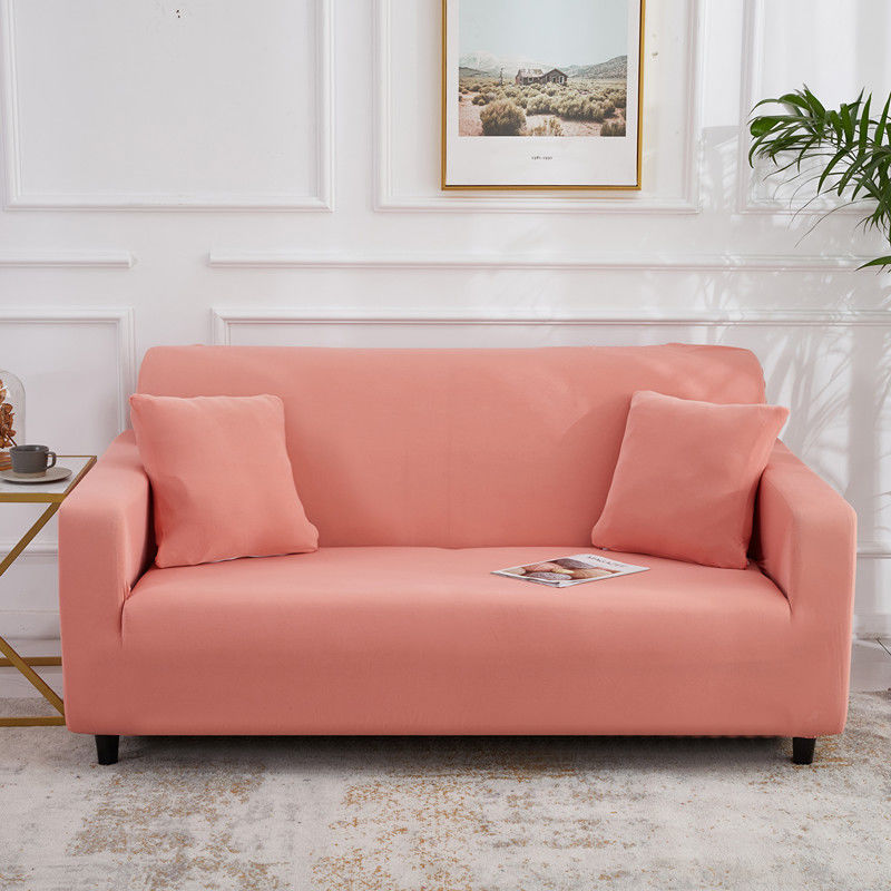 Stretch Sofa Covers Thick Knit VIVETTE Three persons 190 230cm-Red bean paste