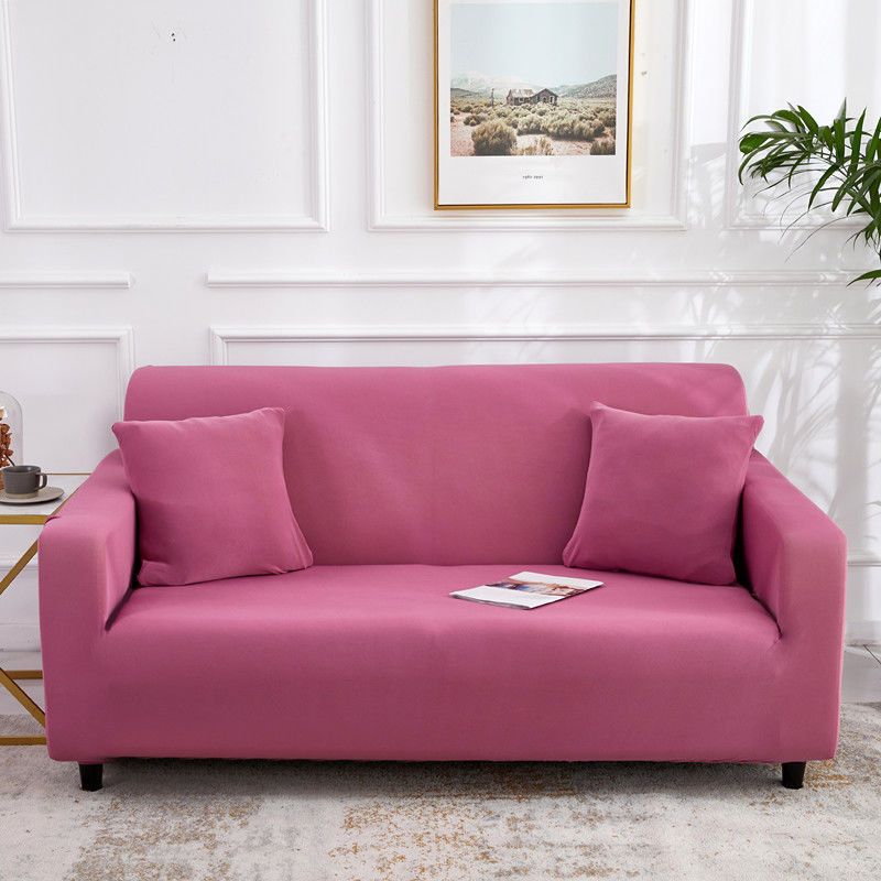 Stretch Sofa Covers Thick Knit VIVETTE Three persons 190 230cm-Bright red