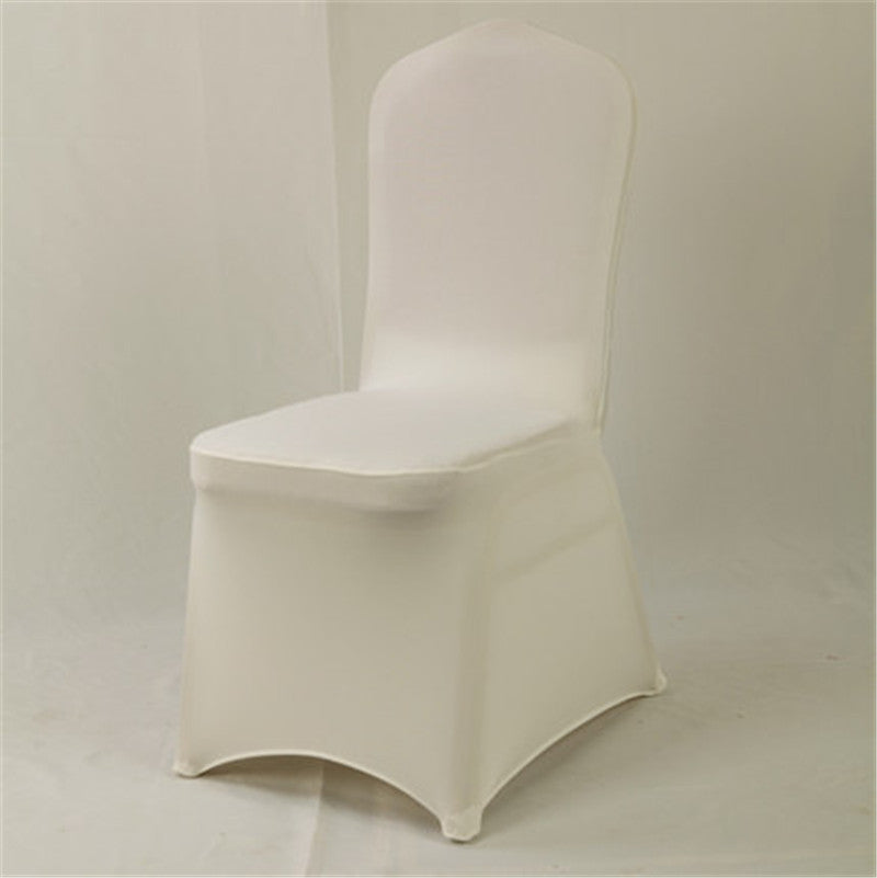 Conference Room Chair Cover Stretch Lycra ELUNIA Cream color-10PCS