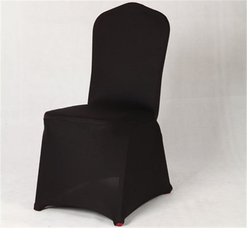 Conference Room Chair Cover Stretch Lycra ELUNIA Black-10PCS