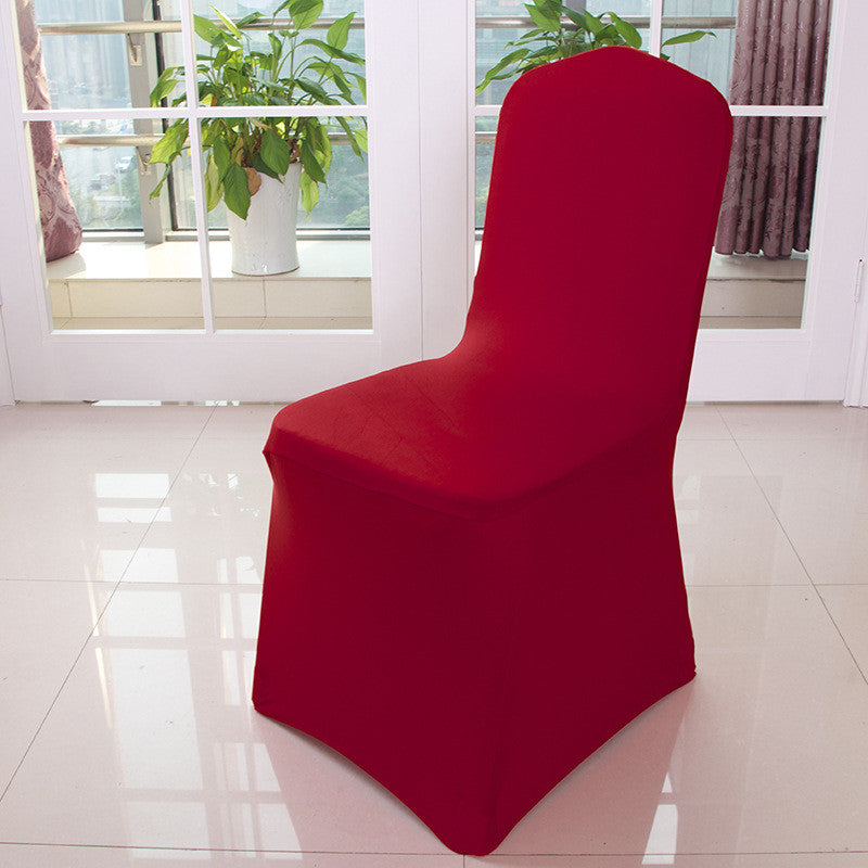 Conference Room Chair Cover Stretch Lycra ELUNIA Wine Red-6PCS