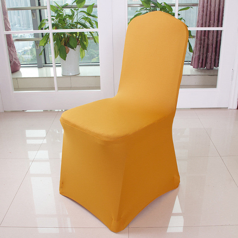Conference Room Chair Cover Stretch Lycra ELUNIA Gold-25PCS