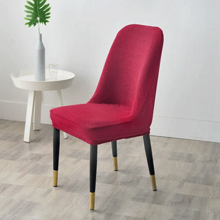 Conference Chair Cover Stretchable Polyester ELODIE Wine Red