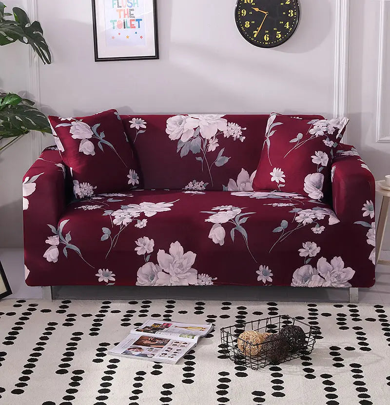 Loveseat Covers Stretchable Printed LUMINAIR 3 style-Individual