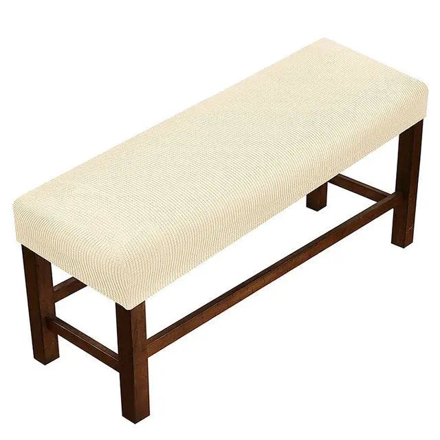 Bench Slipcover Velvet Dustproof FLORETTE Beige-90x50x20cm