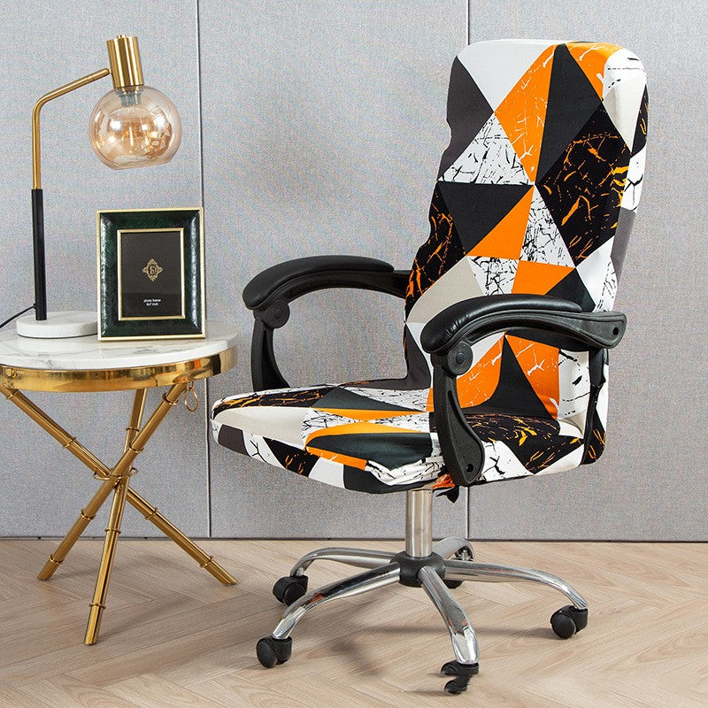 Executive Office Chair Cover Stretchable SEREINE Geometry 10-L