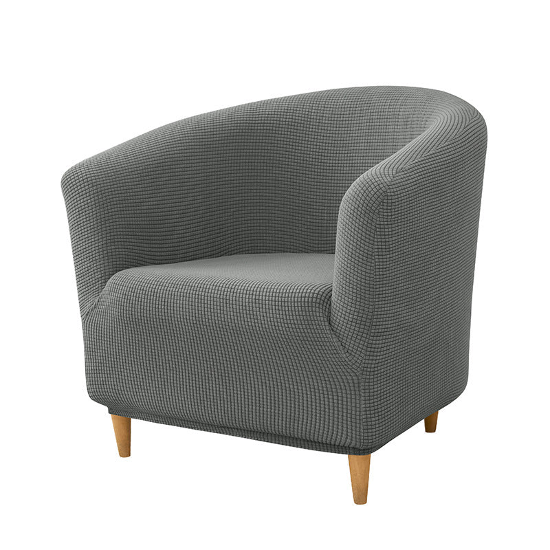 Accent Chair Cover Stretchable Polyester ELODIE 13 Dark Gray-30x24x6cm