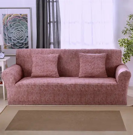 Loveseat Cover Stretchable Polyester LUMIEREA Red-235 300cm
