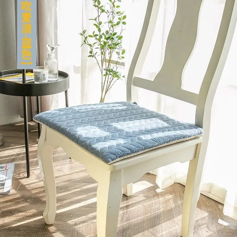 Chair Seat Cushion Cover Cotton Cozy Ecoverie Blue-50X50cm