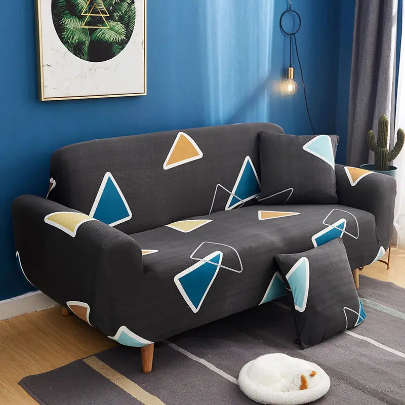 Loveseat Cover Stretch-Fit Cozy CÂLINA Triangle-90cmx140