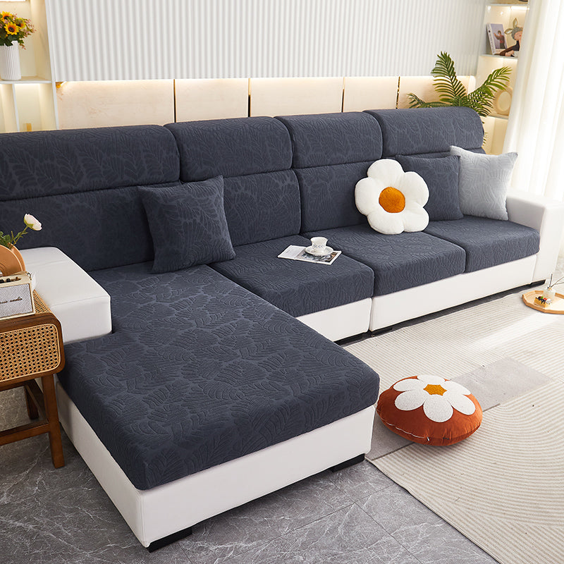 Sectional Sofa Seat Cover Stretch Pet-Friendly ELODIE Grey-Backrest M