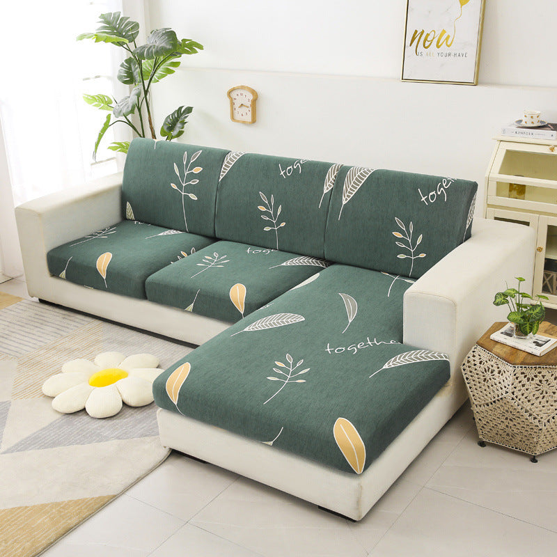 Sofa Seat Cover Stretch Fit LUCILE Fallen Leaves Autumn Wind-Three