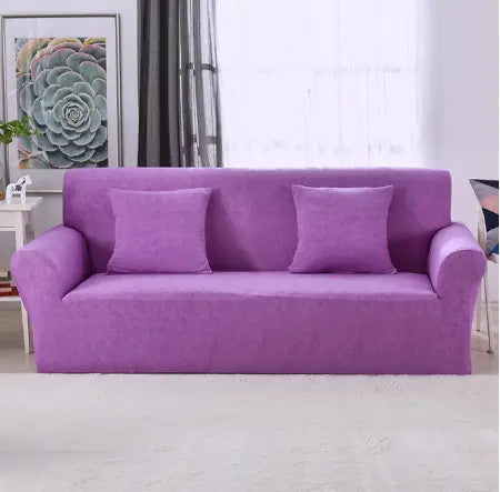 Loveseat Cover Stretchable Polyester LUMIEREA Purple-235 300cm