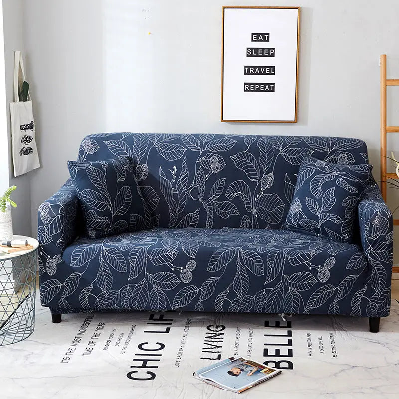 Loveseat Covers Stretchable Printed LUMINAIR 4 style-Two people