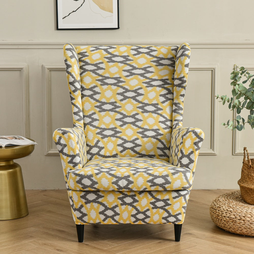Wingback Slipcover Stretch Pet-Friendly LUCINE Golden Age