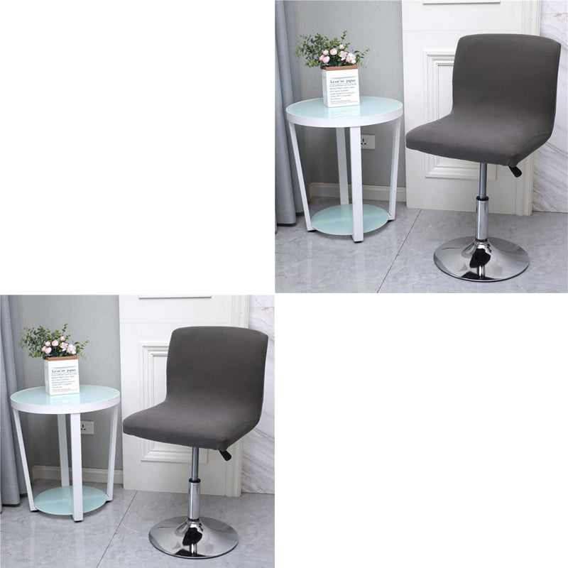 Bar Stool Cover Modern Cloth AURELIA Dark Grey-2PCS