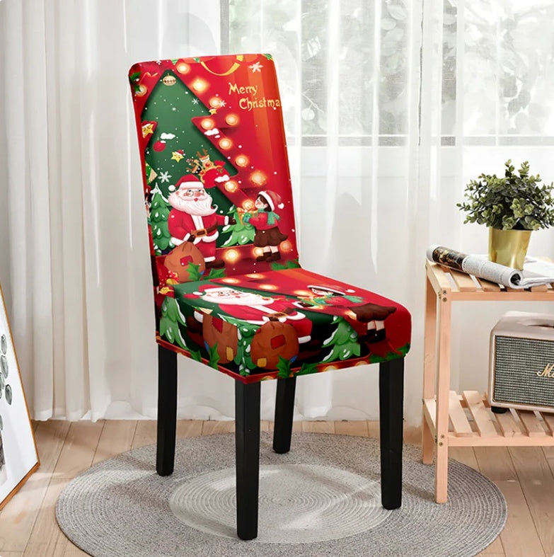 Dining Chair Covers Stretch Christmas Noelia SDYT01 2color-6pcs