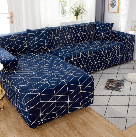Sectional Couch Cover Stretchable Printed ELOISEA Profound-190x230cm 3Seat