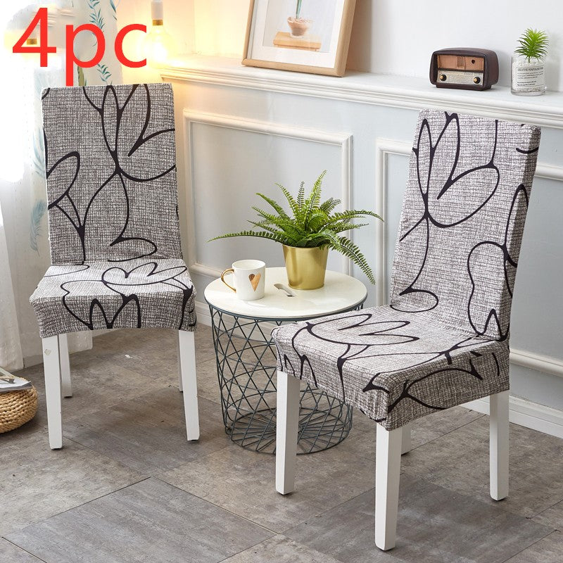 Dining Chair Covers Stretchable Spandex ELORIA E-Q4PC