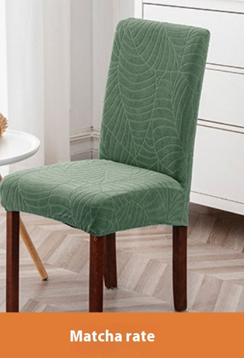 Dining Chair Cover Waterproof Jacquard NIVAUX Matcha Green-55 X 45 X 15