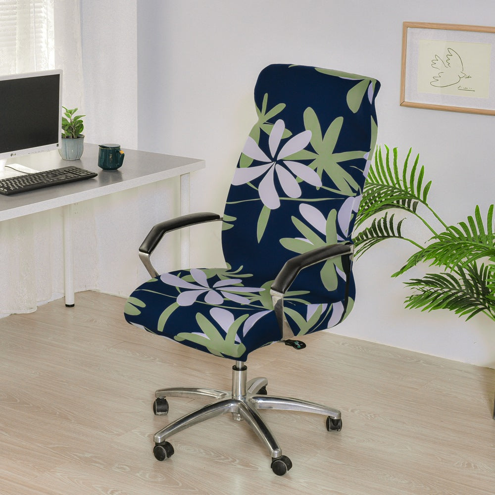 Executive Office Chair Cover Stretchable Solène Leaf Dance-L