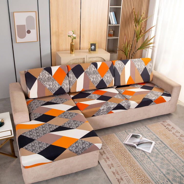 Sofa Seat Cover Non-Slip Stretchable ÉLOISE Rubiks Cube-Four People