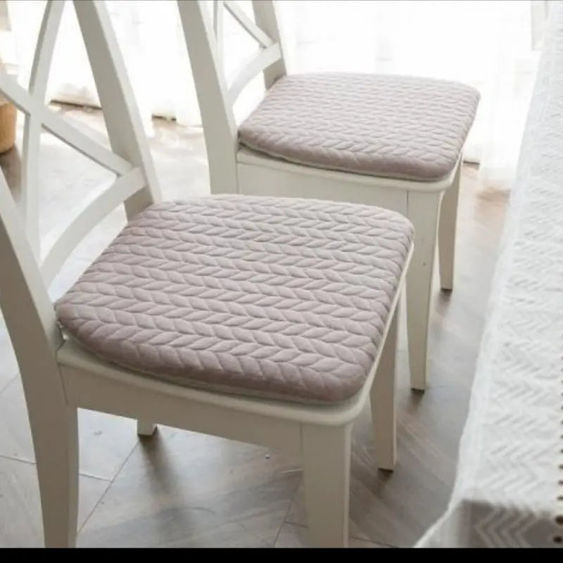 Chair Seat Cushion Cover Cotton Cozy Ecoverie Brown-35X38cm