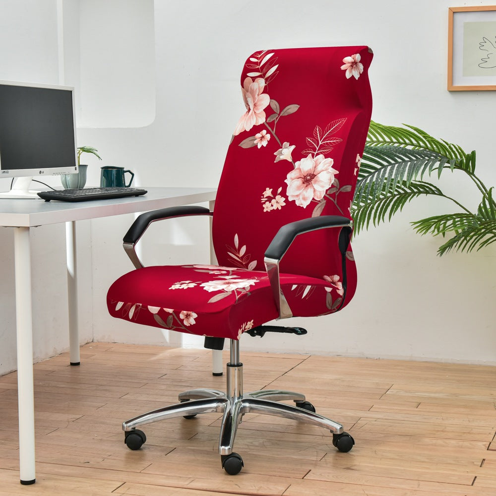 Executive Office Chair Cover Stretchable Solène Fanghua Red-M