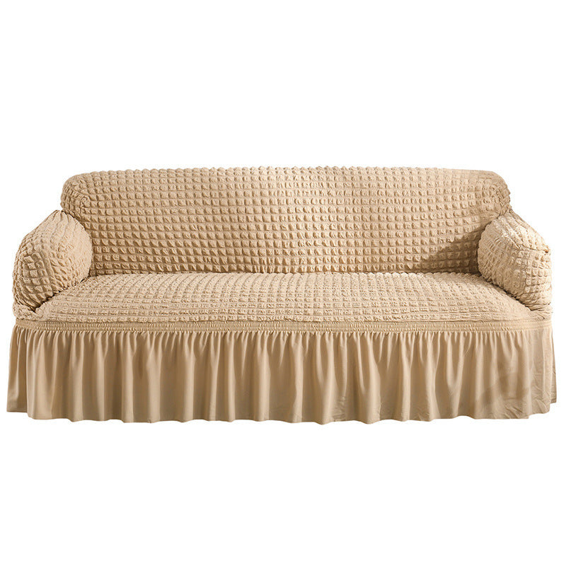 Loveseat Cover Seersucker Pet-Friendly CELINEA Grey-XL