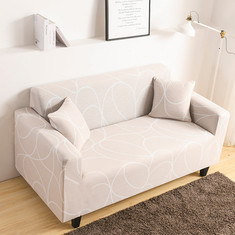 Stretch Sofa Covers Floral Polyester FLEURIS Cosmic radio wave-Double seat
