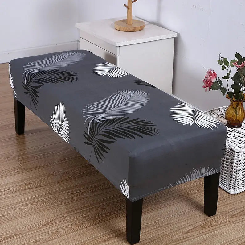Bench Slipcover Stretch Linen Élodie Color-125 × 4 × 30cm