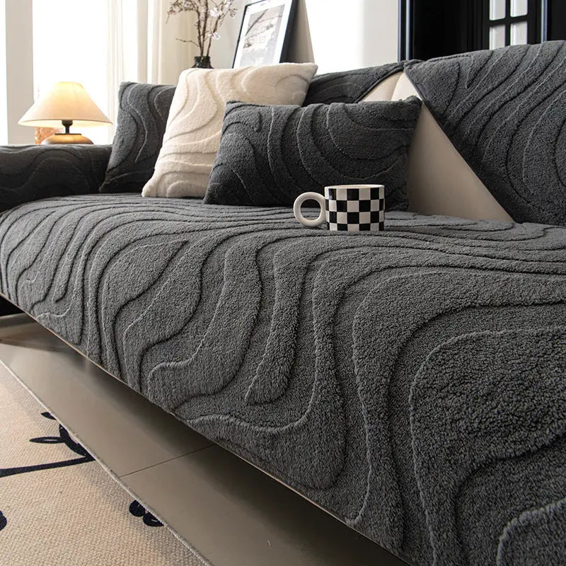 Pet Protection Cover Velvet Cozy Virelle Dark Gray-90 x 120cm
