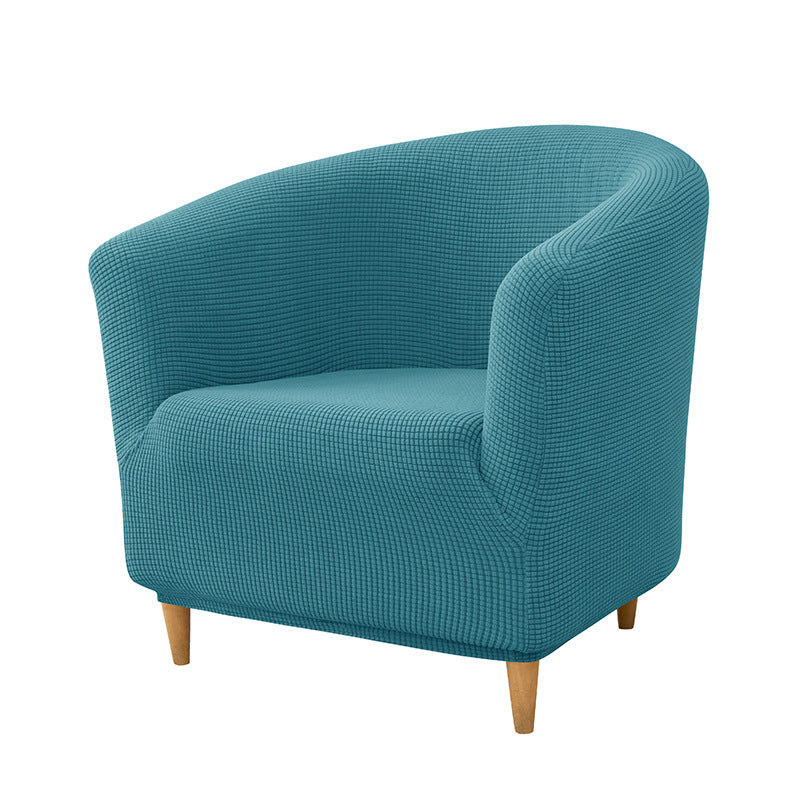 Accent Chair Cover Stretchable Polyester ELODIE 11 Turquoise Blue-30x24x6cm