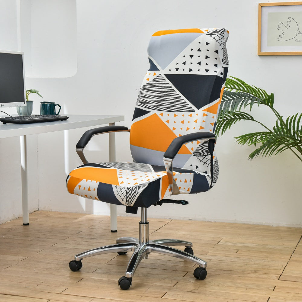 Executive Office Chair Covers Stretchable Zippéea Triangle Fashion-L