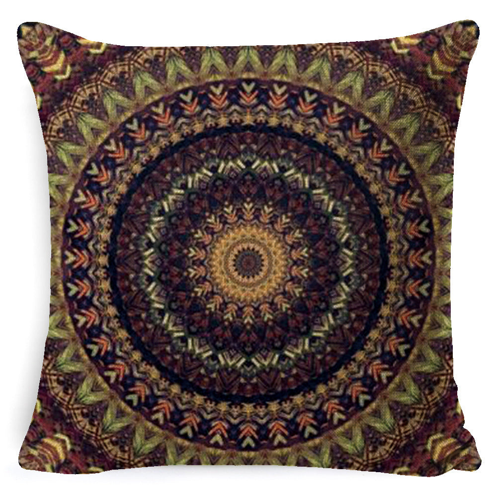 Decor Pillow Cover Linen Boho AURELIE Style 11-45x 45 Pillowcase