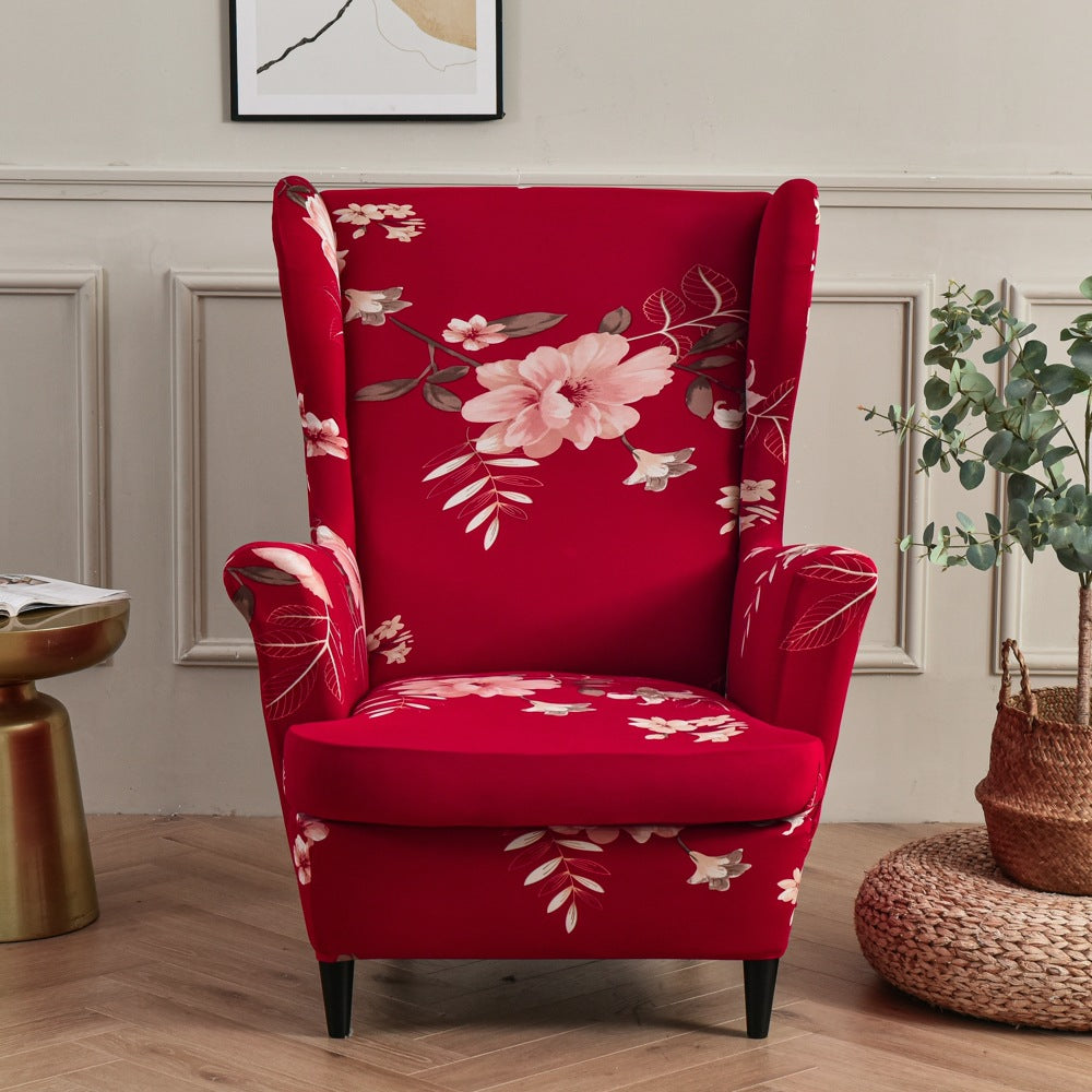 Wingback Slipcover Stretch Pet-Friendly LUCINE Fanghuahong