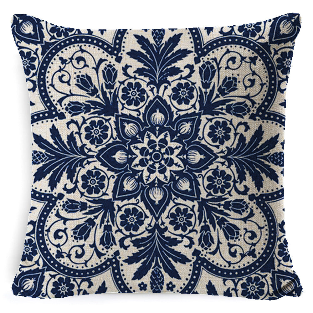 Decor Pillow Cover Linen Boho AURELIE Style 9-45x 45 Pillowcase
