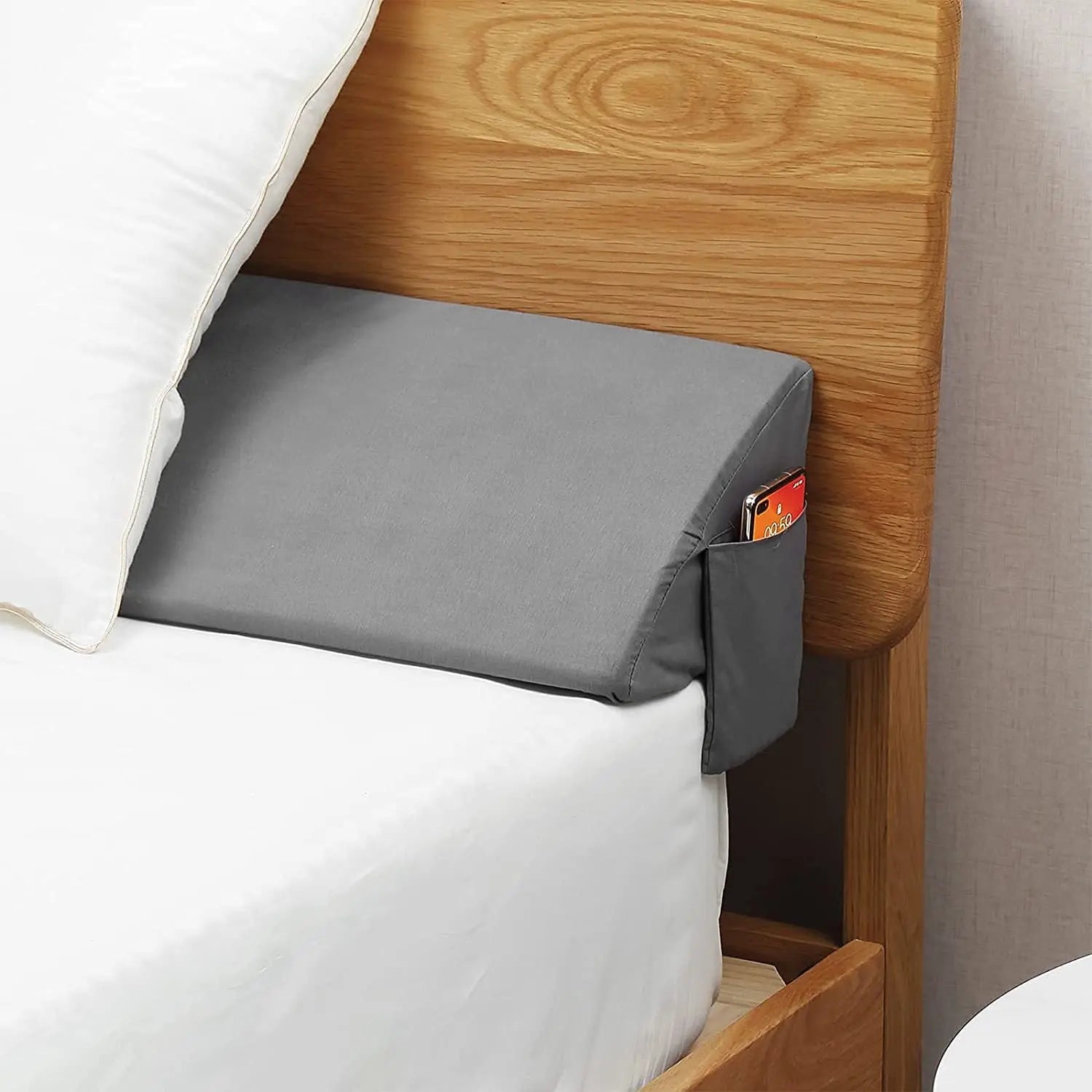 Headboard Covers Memory Foam Minimalist LUMIÈRE Gray-54inx8inx6in