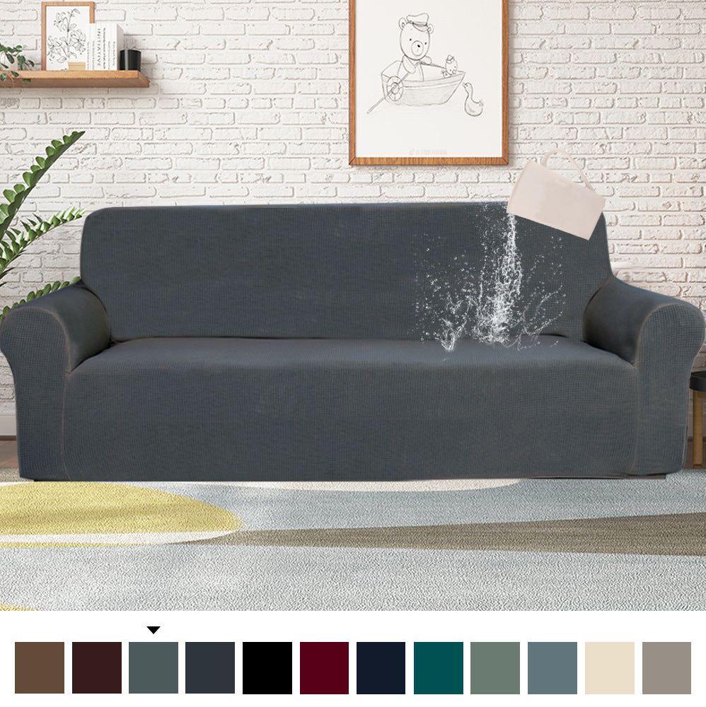 Loveseat Covers Waterproof Polyester LUMIERE Grey-1seat
