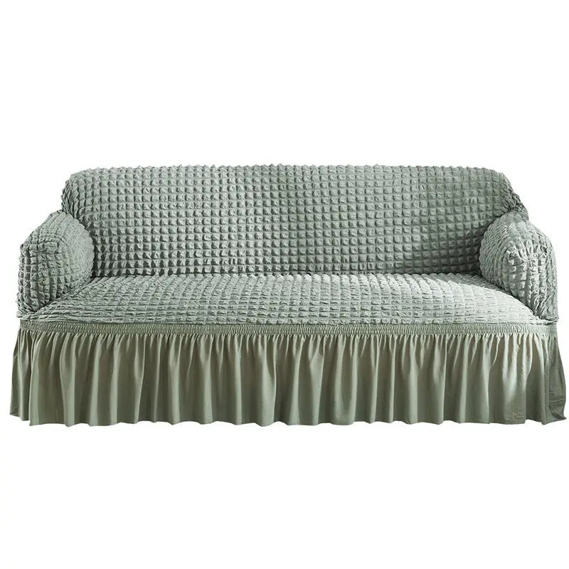 Loveseat Cover Lace Stretchable MIRELLE Green-L