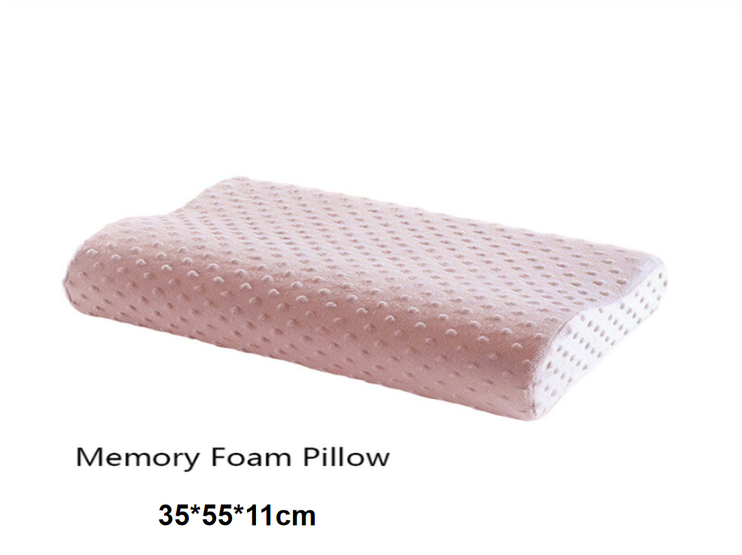 Memory Foam Pillow Contour Cooling NUITÉA 55x35x11cm Pink