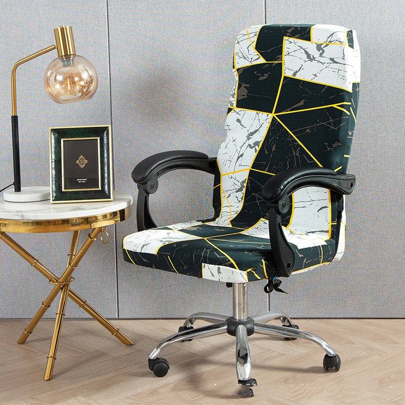 Executive Office Chair Cover Stretchable SEREINE Geometry 8-M