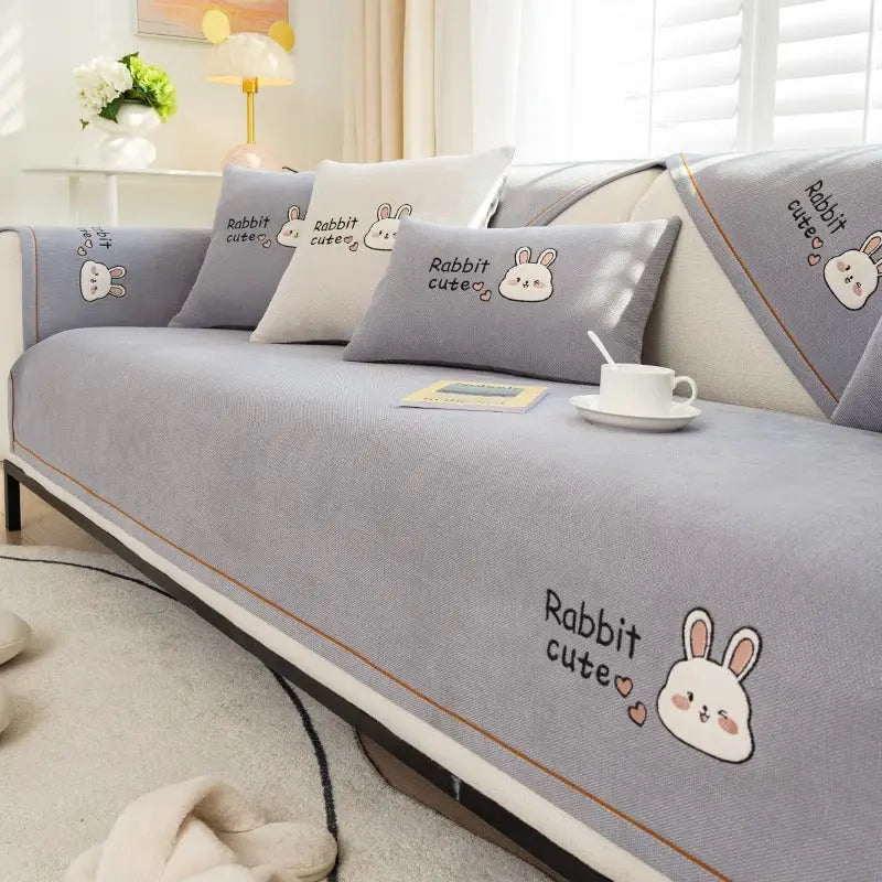 Pet Protection Cover Cotton-Linen Nimalie Light Gray-70X180