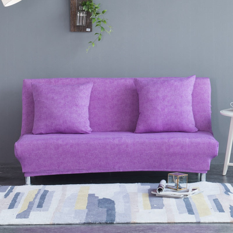 Armrest And Cushion Covers Linen Stretchable ELANIE Purple-195 to 225cm