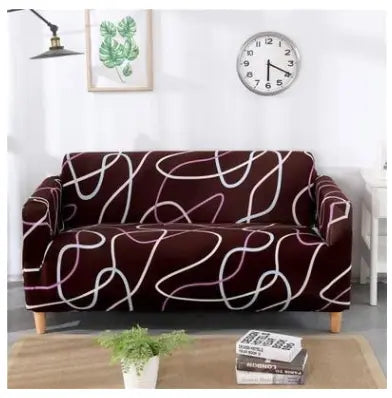 Loveseat Covers Stretch Minimalist LUMIERA City style-Double and two pillows