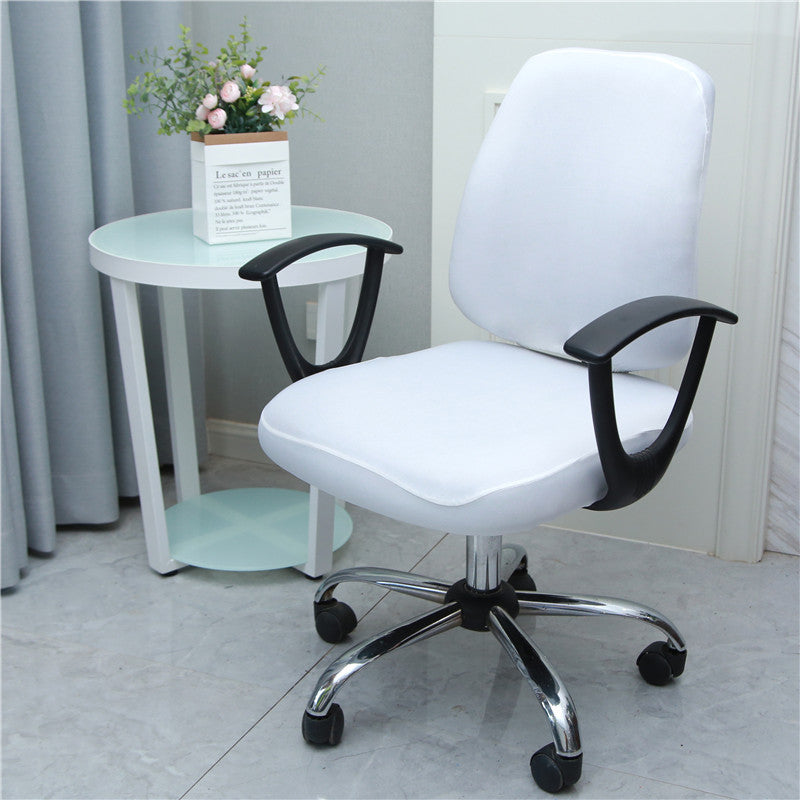 Task Chair Cover Stretch Split Colette White Split-Average Size