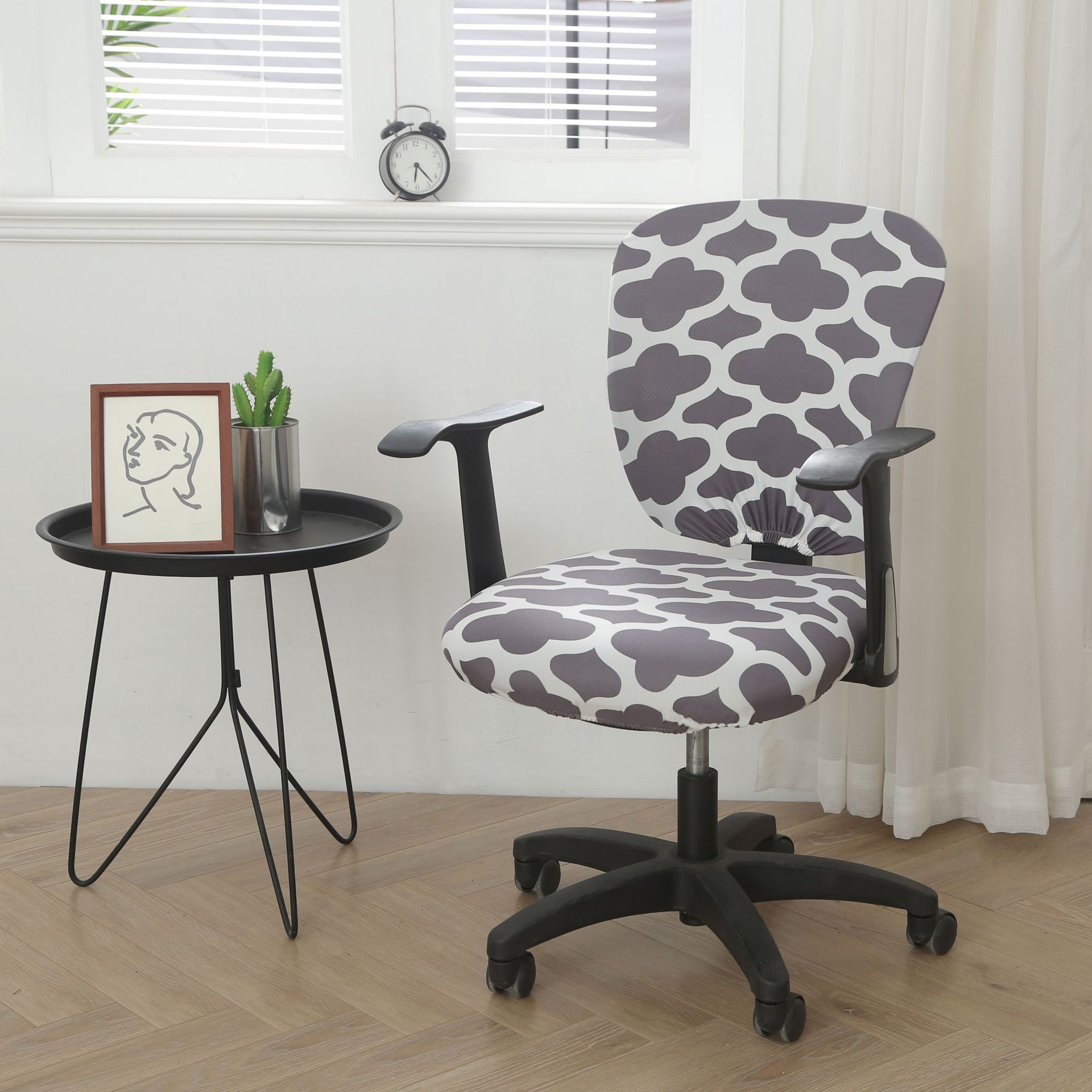 Task Chair Cover Stretchable Milk Silk ELODIE Simple Life-Split Universal