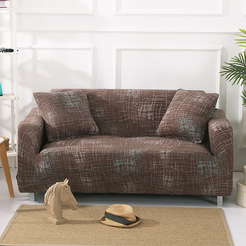 Loveseat Cover Stretch Non-Slip ELONIE Nordic Style-90to140 Single