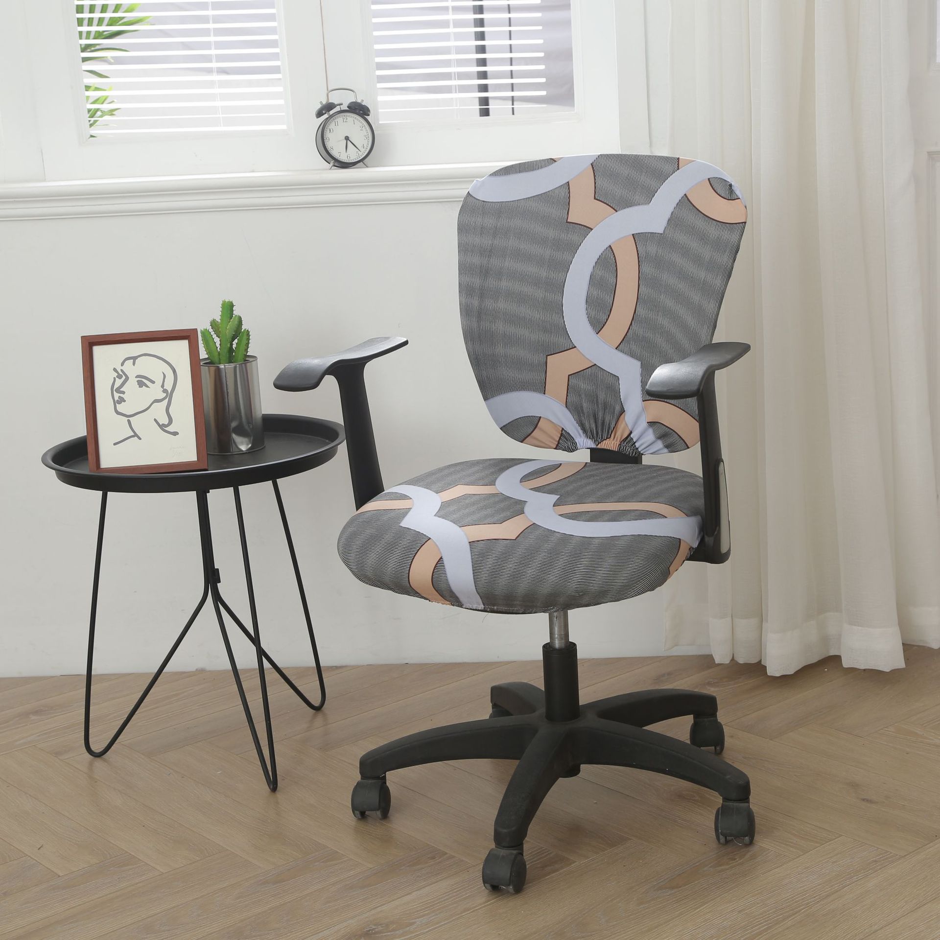 Task Chair Cover Stretch MilkSilk CELINE Creative Space-Split Universal