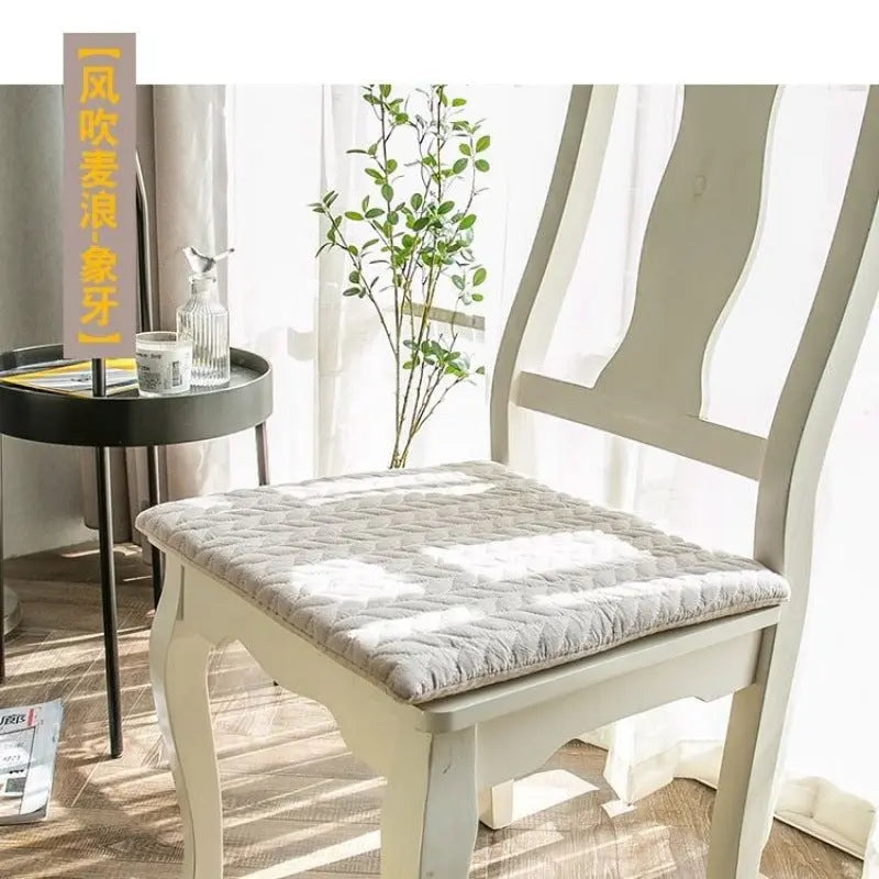 Chair Seat Cushion Cover Cotton Cozy Ecoverie Ivory-40X40cm